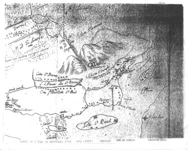 Carte de Montreal 1702