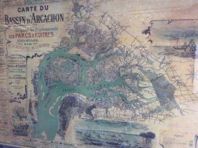 Carte du bassin d Arcachon de 1894 photo