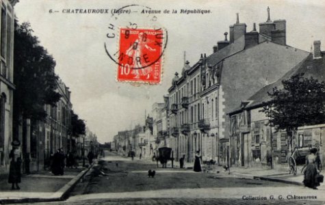 Carte postale Chateauroux 1910