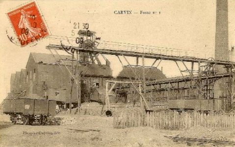 Carvin - Fosse n° 2 des mines de Carvin en 1909