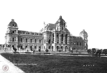 Casa de Gobierno de La Plata en construcción