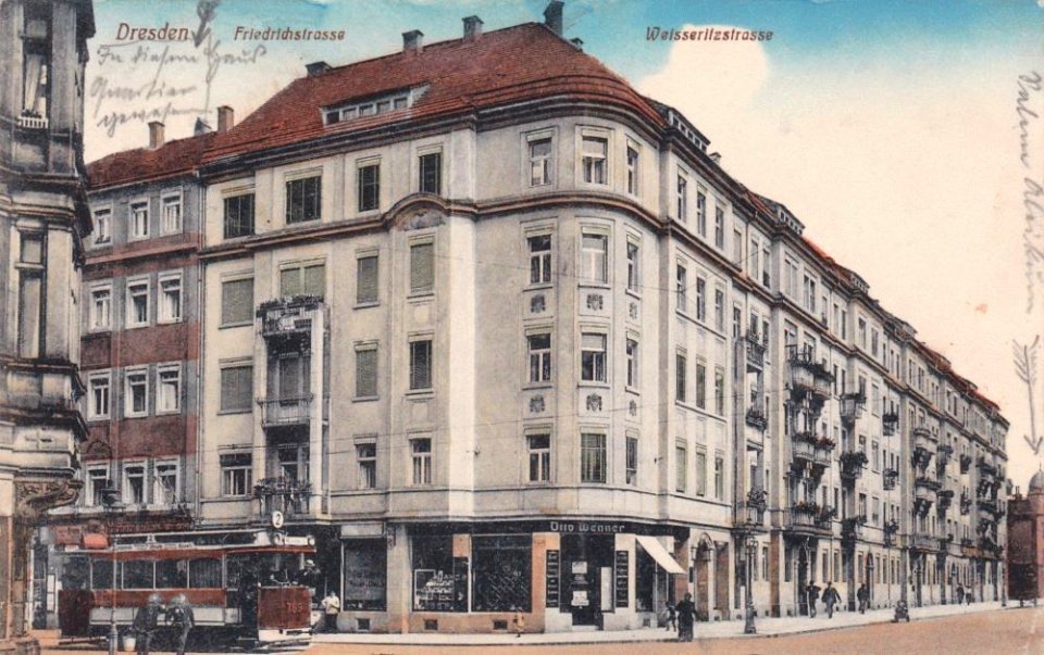Casas en la esquina y intersección bella época dresde