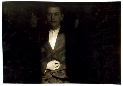 Case of Frank Wiegel, 3916 - - Ave., Brooklyn N.Y., injured after working 18 hours a day. He was injured at 1-55 A.M. January 18, 1914. Age 15 years. Employed by the Henry Bosch Paper Co., LOC nclc.04994
