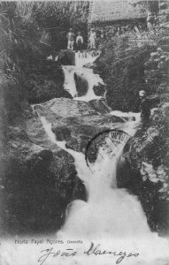 Cascata, ilha do Faial, Açores, Arquivo de Villa Maria, Angra do Heroísmo, Açores.