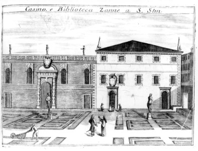 Casino e biblioteca Zane a San Stin, Luca Carlevarijs 1708