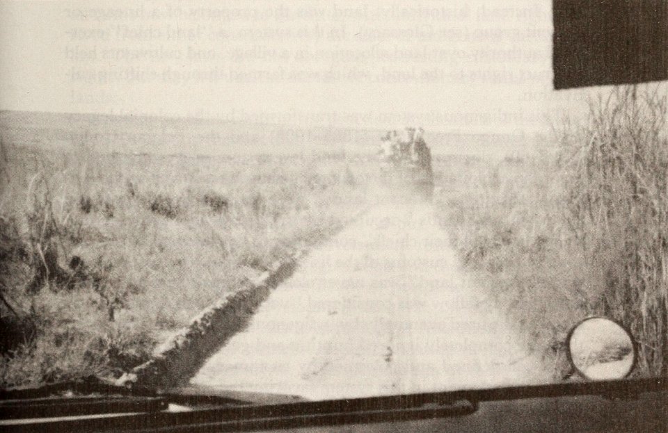 Cassava truck on a dirt road in Bandundu Region