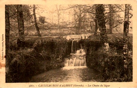 Castelmoron d'Albret -chute sur le Ségur