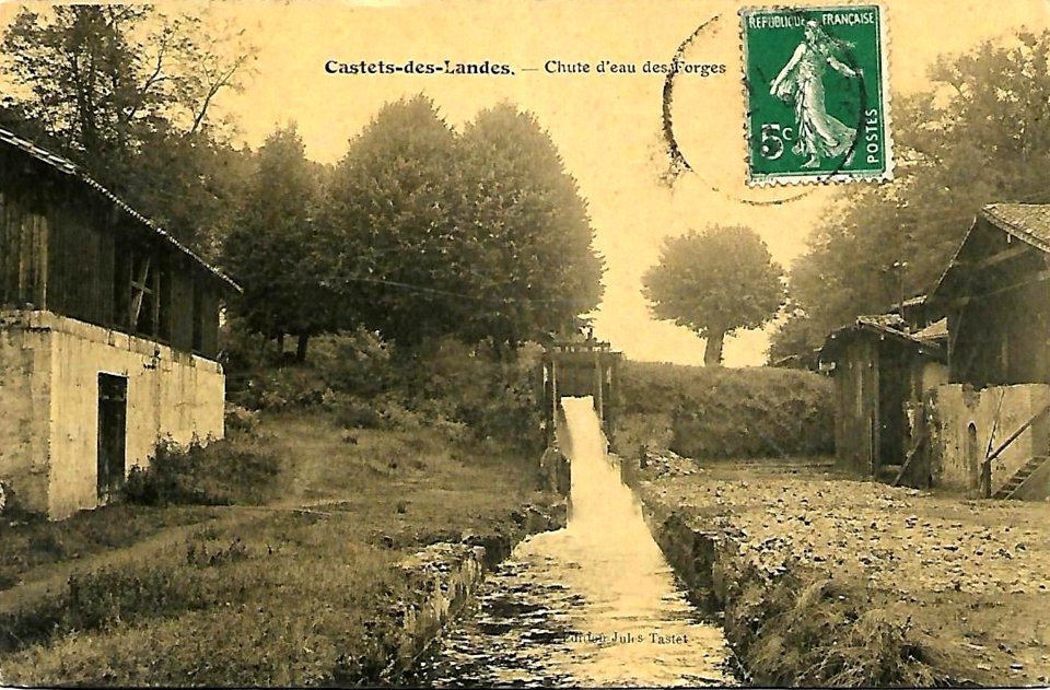 Castets (Landes) - chutes d'eau des forges
