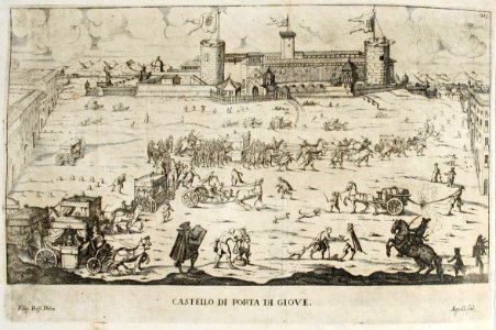Castello di Porta di Giove incisione di Federico Agnelli