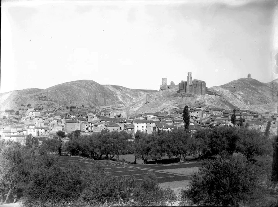Castelló de Farfaña vist des del camí de Balaguer