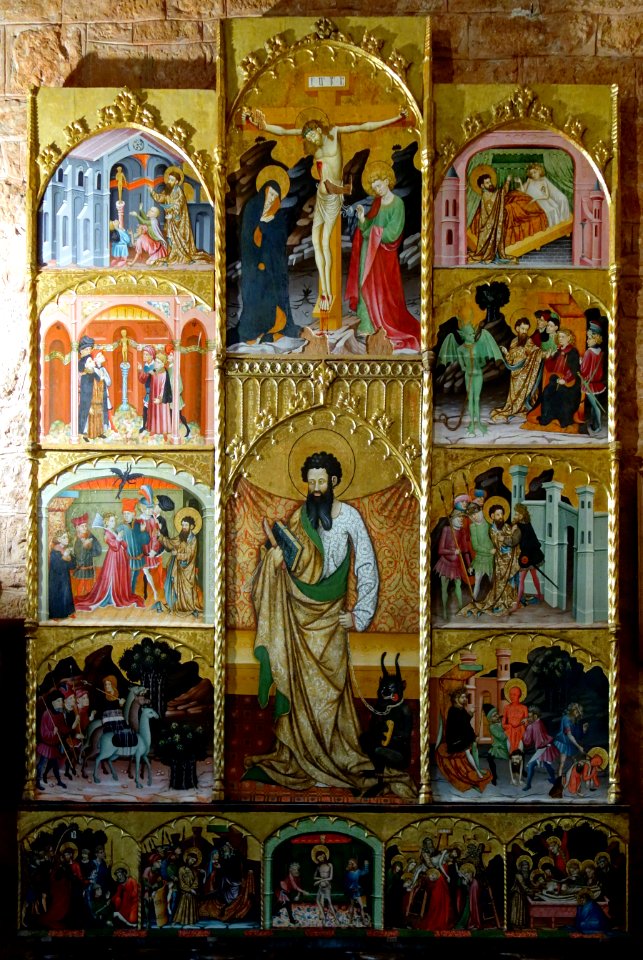 Castelnau bretenoux maitre torralba retable st barthelemy