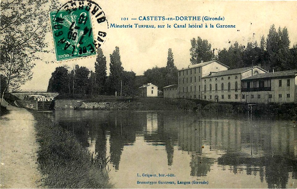 Castets-en-Dorthe - Canal latéral au moulin de Saint-Mézard 3a
