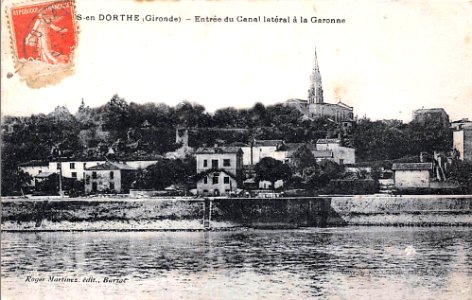 Castets-en-Dorthe - Canal latéral - entrée 4b