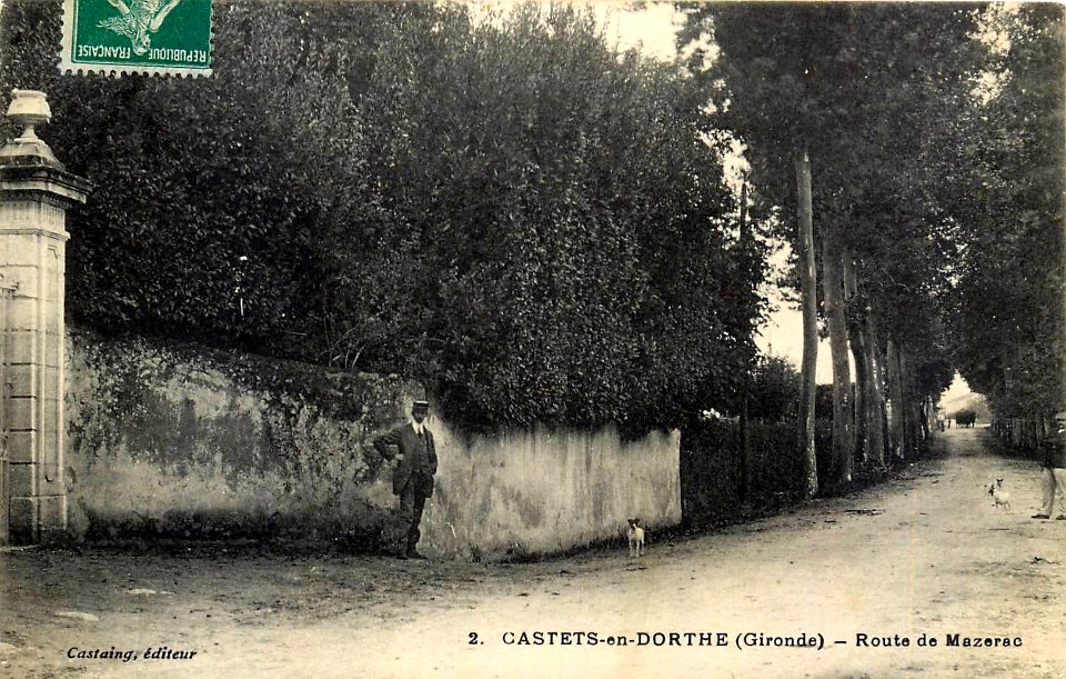 Castets-en-Dorthe - route de Mazerac