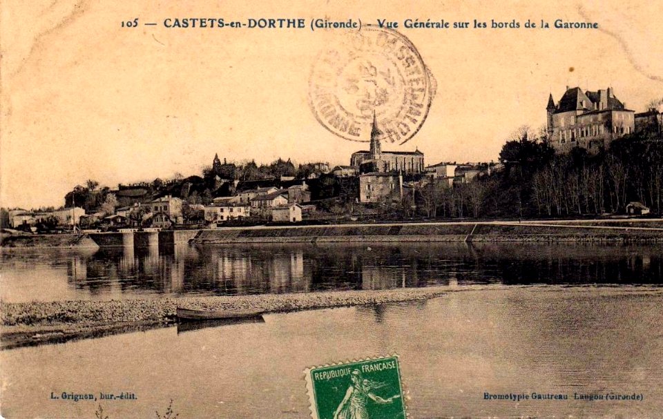 Castets-en-Dorthe - vue générale 1