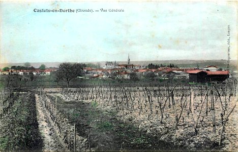 Castets-en-Dorthe - vue générale 6a
