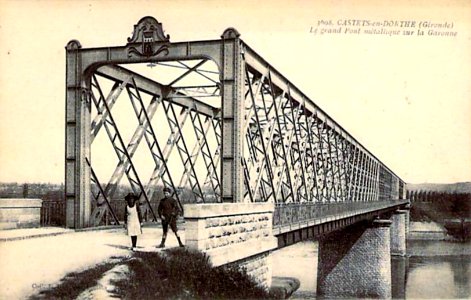 Castets-en-Dorthe - pont sur la Garonne