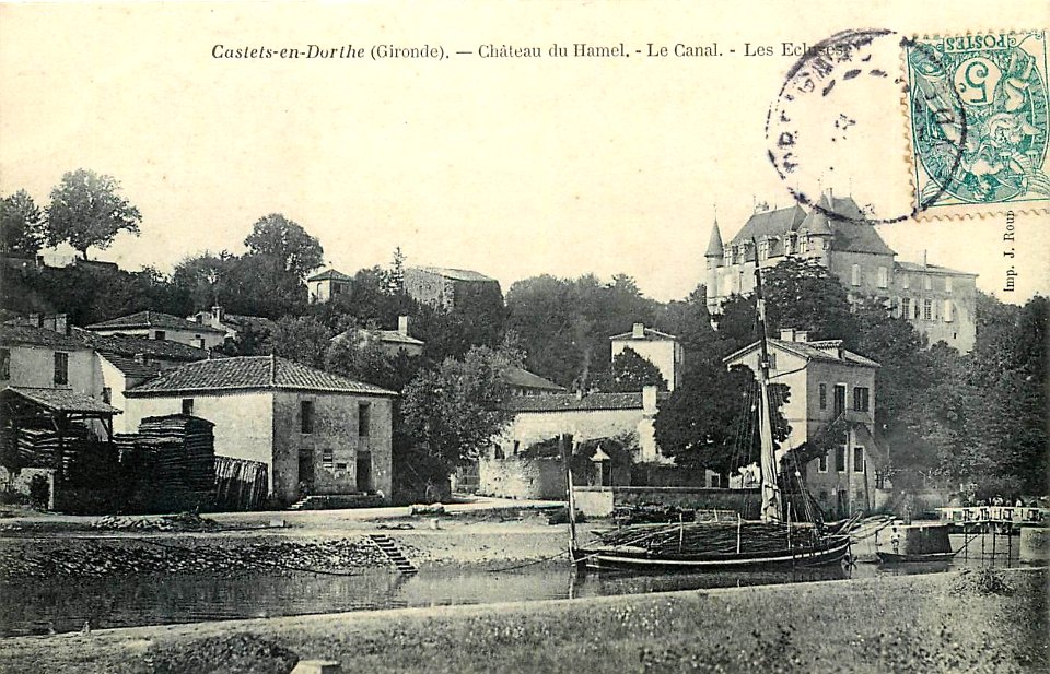 Castets-en-Dorthe - Ecluses et le château 3