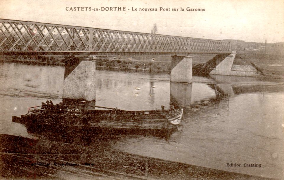 Castets-en-Dorthe - Pont sur la Garonne 6