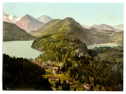 Castle Hohenschwangau and Algau Alps, Bavaria, Germany-LCCN2002696116