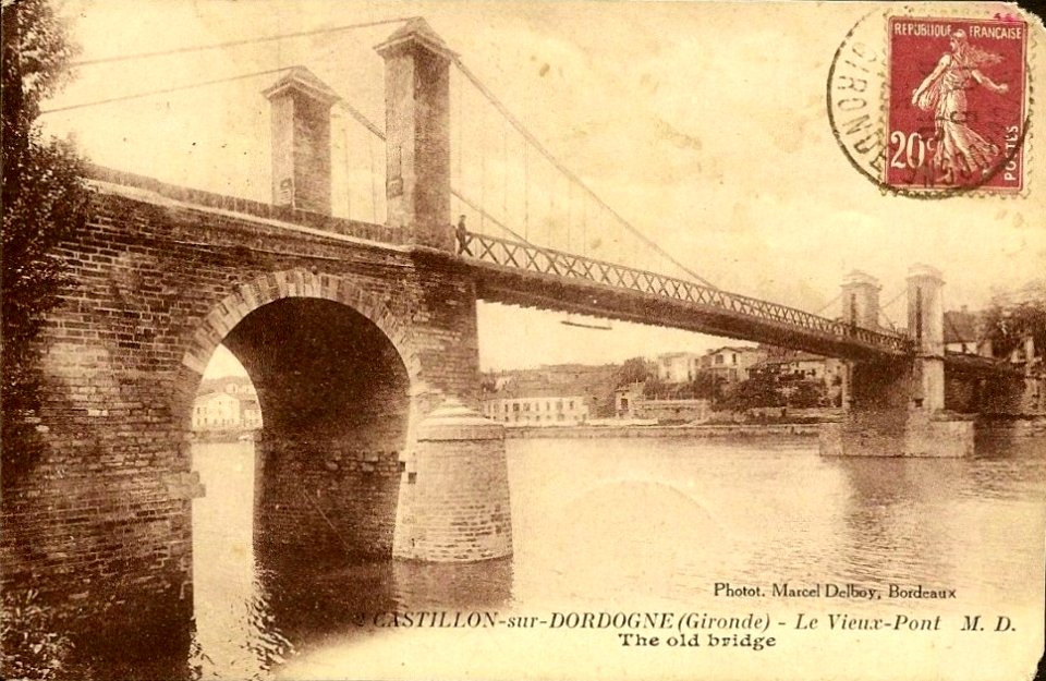 Castillon - pont suspendu 3