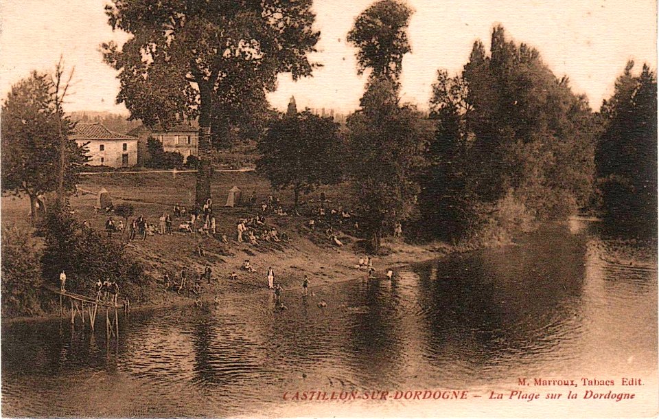 Castillon-la-Bataille - Plage sur la Dordogne