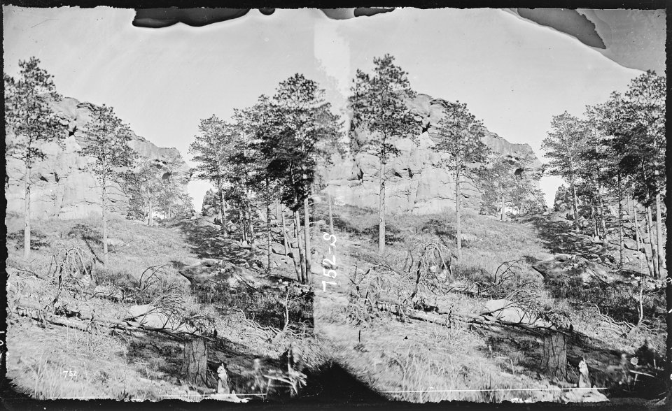 Castle Rocks on the Divide, near Monument. El Paso County, Colorado. - NARA - 517560