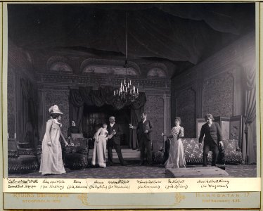 Castor och Pollux, Dramatiska teatern 1900. Föreställningsbild - SMV - H10 046