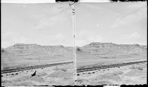 Castle Rocks, from the station. Summit County, Utah - NARA - 517337