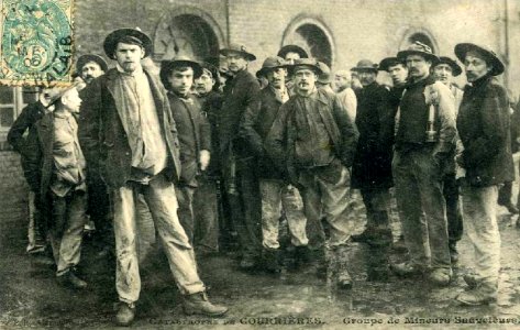 Catastrophe de Courrières - Groupe de Mineurs Sauveteurs