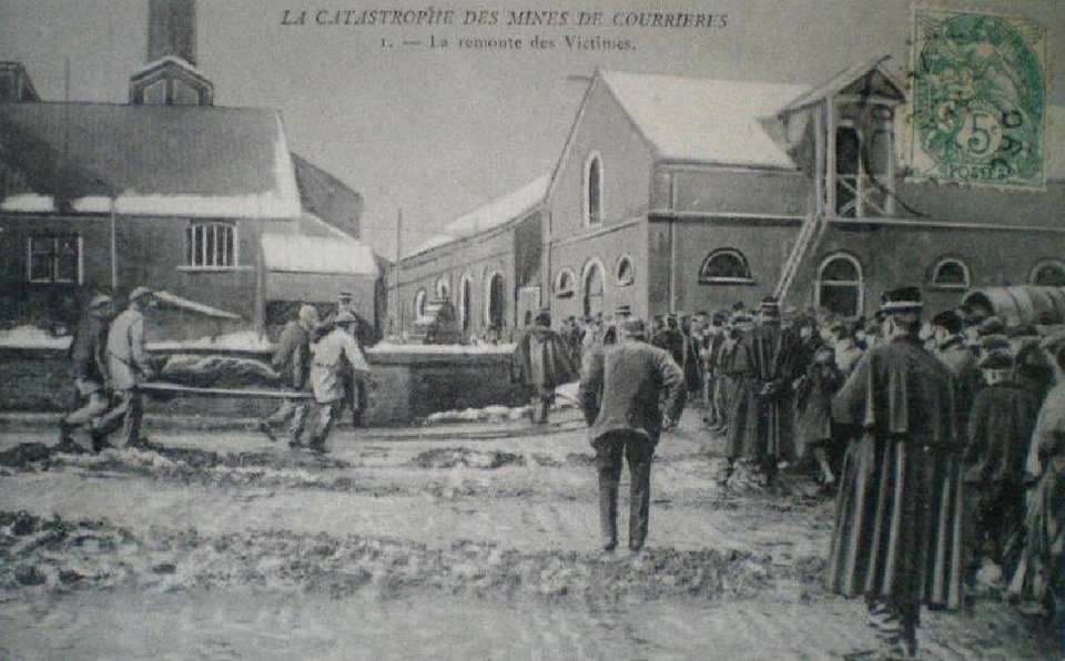 Catastrophe de Courrières - La remonte des victimes
