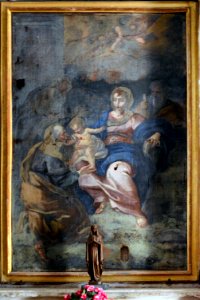 Cateri tableau Vierge à l'Enfant avec saint Joseph de l'église de Marcasso