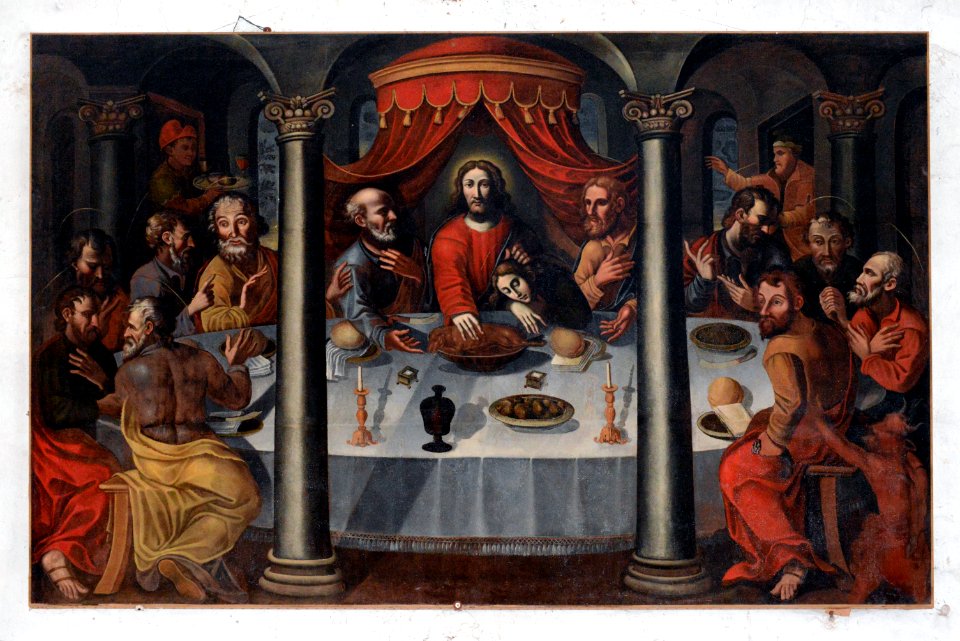 Cateri tableau La Cène de l'église de Marcasso
