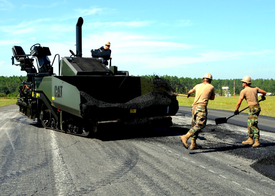 Caterpillar Paver at Naval Outlying Field Whitehouse