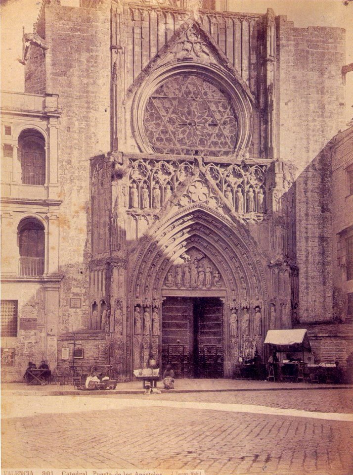 Catedral de València, Porta dels Apòstols, Laurent c. 1870