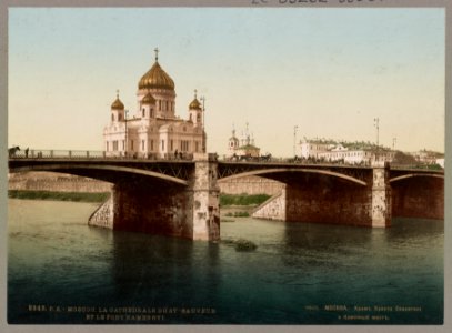 Cathedral of St. Saviour and the Kamennyj Bridge, Moscow, Russia LCCN2002717916 photo