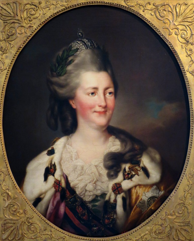 Catherine II by Richard Brompton (1782, Hermitage) FRAME