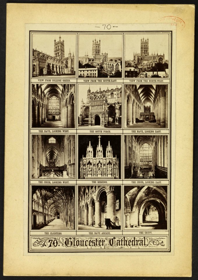 Cathédrale de Gloucester - J-A Brutails - Université Bordeaux Montaigne - 1836