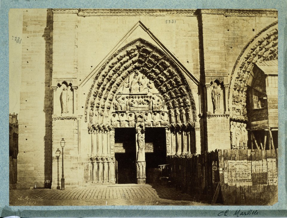 Cathédrale Notre-Dame de Paris, façade occidentale, portail de la Vierge