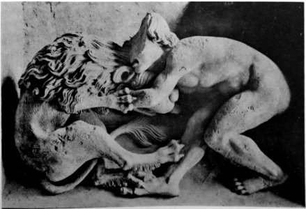 Cathédrale Troyes Samson et le lion 29167