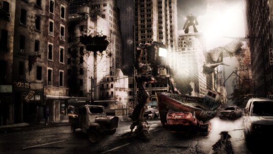 Cyborg end-of-the-world future