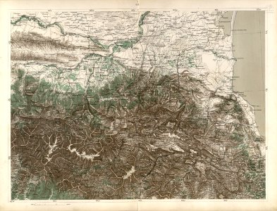 Caucasus map -1869- (10 verst) D-3