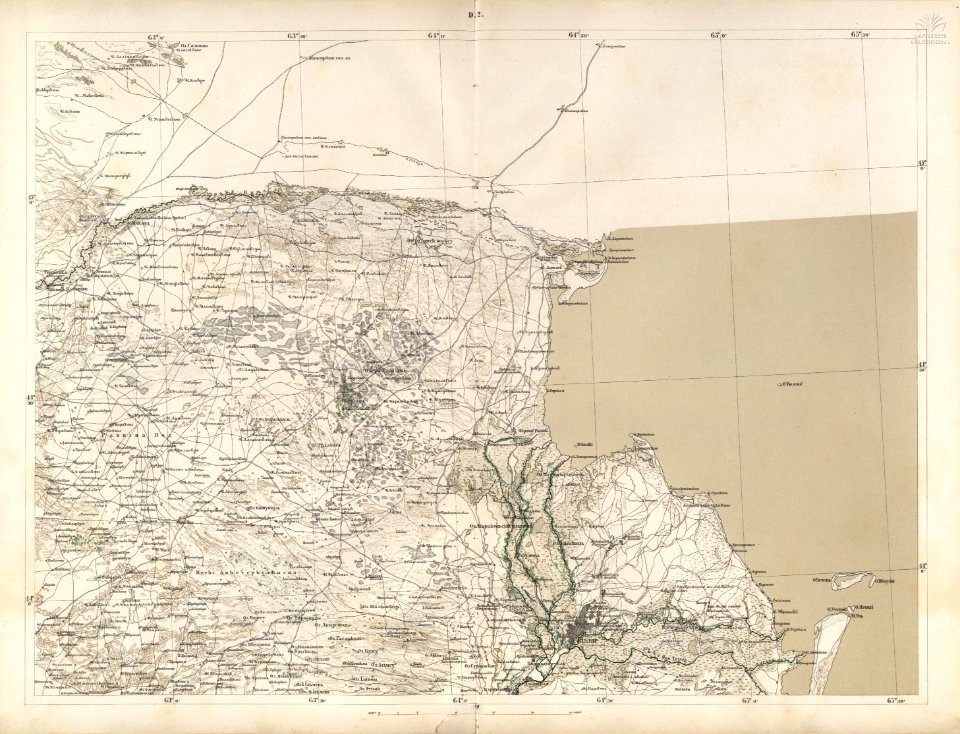 Caucasus map -1869- (10 verst) D-2