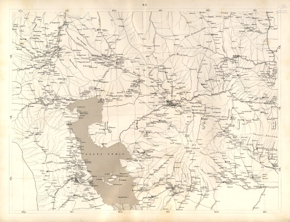 Caucasus map -1869- (10 verst) D-6