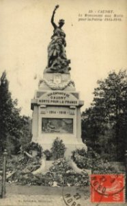Caudry - Le Monument aux Morts en 1927