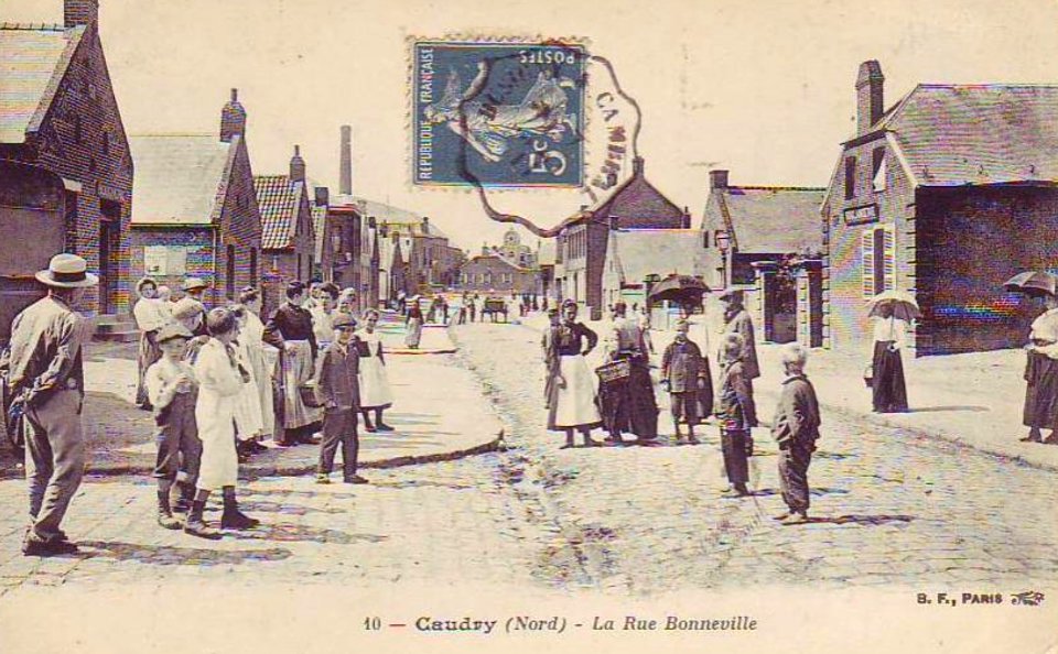 Caudry - La Rue Bonneville en 1911