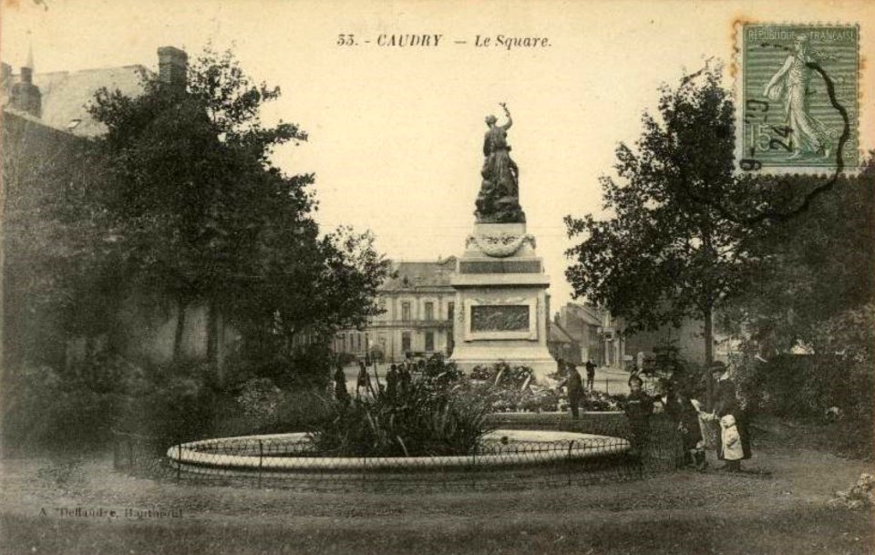 Caudry - Le square en 1924