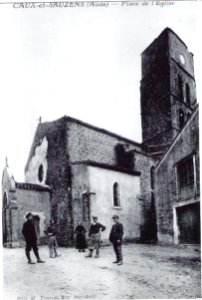 Caux et Sauzens Aude postcard 1930