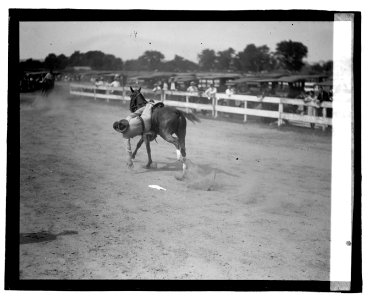 Cavalry drill at auto races LOC npcc.06762