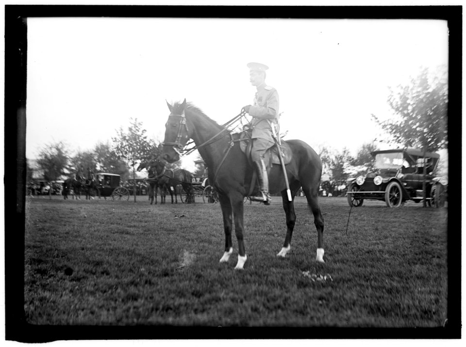 CAVALRY REVIEW BY PRESIDENT WILSON. COL. GOLEJEVSKI OF RUSSIAN EMBASSY LCCN2016864960